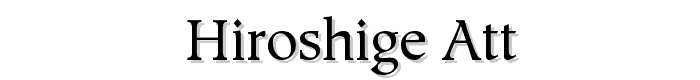 Hiroshige ATT font